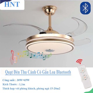 Quạt trần đèn trang trí có kèm loa bluetooth，led cánh quạt ẩn, đèn phòng bếp, đèn phòng ngủ，động cơ lõi đồng