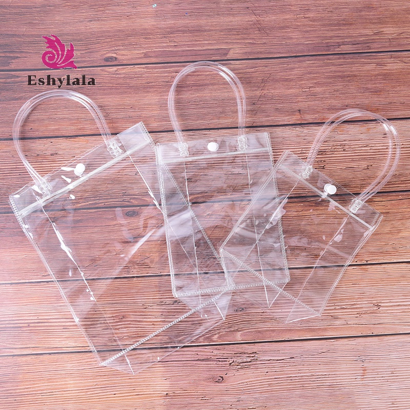 1 Túi Xách tote Trong Suốt Thời Trang Đi Biển Mùa Hè Cho Nữ