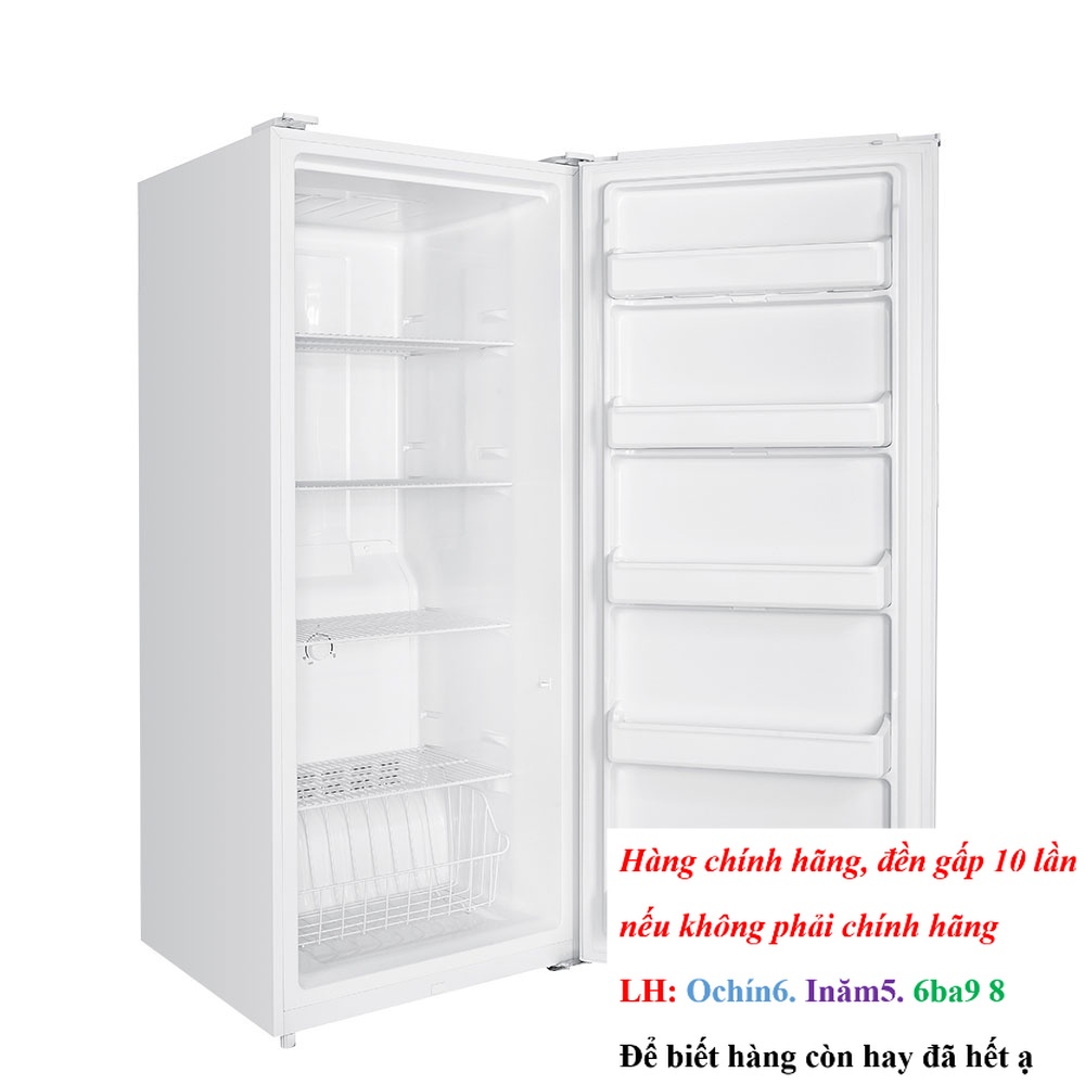 Tủ đông đứng Alaska IF-390N, 390 lít không đóng tuyết, màu trắng, kích thước 704x650x1720 mm