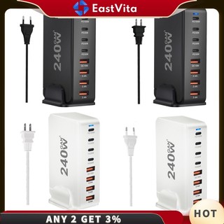 Bộ chia cổng sạc usb c 240w 8 trong 1 tiện dụng cho laptop