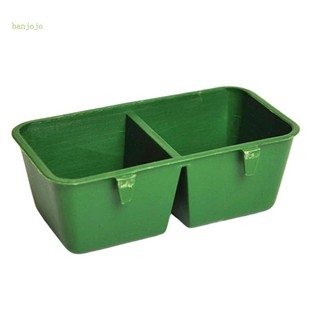 Khay Đựng Thức Ăn / Nước Uống 2 Tầng Bằng Nhựa Treo Lồng Chim Tiện Dụng