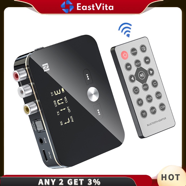 Thiết Bị Truyền Nhận Tín Hiệu Bluetooth 5.0 Có Giắc Cắm Rca 3.5mm