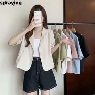 spraying áo khoác nữ blazer áo blazer nữ  Thanh lịch comfortable Popular unique WXW2410C2E 2Z240111