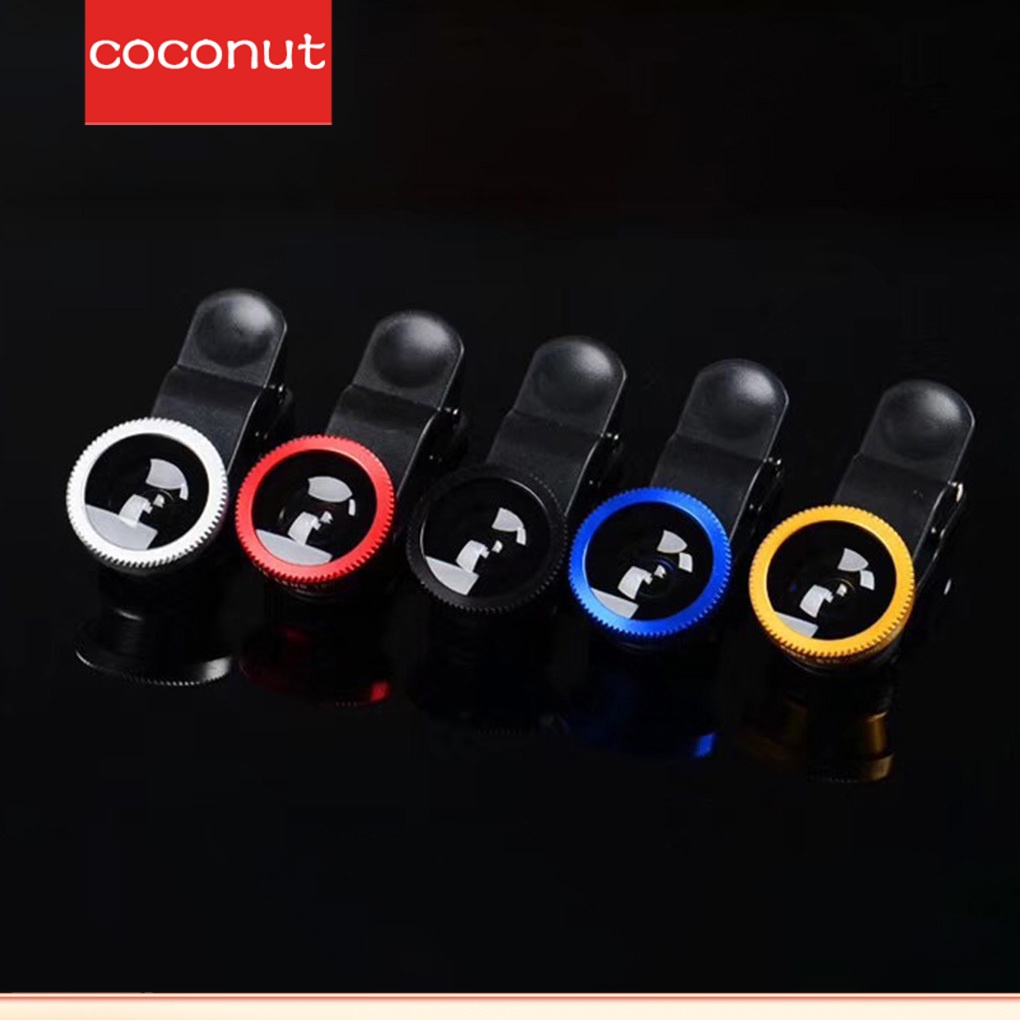 Bộ Lens Mắt Cá Góc Rộng 3 Trong 1 1 / 2 Cho Điện Thoại iPhone Xiaomi