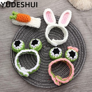 YUDESHUI Vòng tay dây bện mặt hình chú ếch/ củ cà rốt/ tai thỏ dễ thương cho bé gái