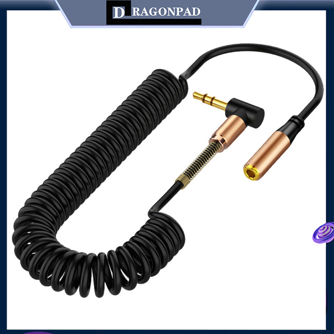Dây Cáp Lò Xo Nối Dài Tai Nghe Chốt Cắm 3.5mm