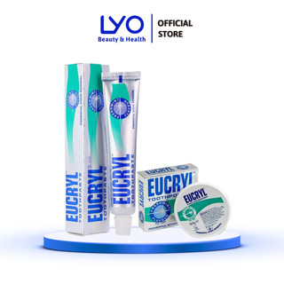 Kem đánh răng Eucryl Toothpaste 62g / Bột tẩy trắng răng Eucryl Toothpaste Anh Quốc 50g