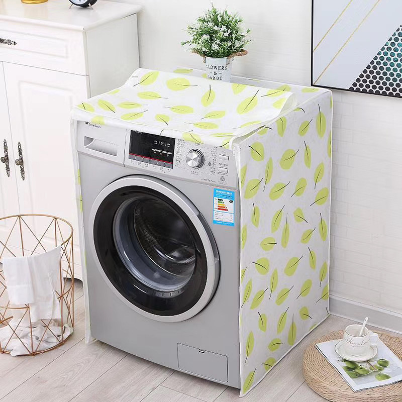 Áo trùm máy giặt cửa trên 8 - 9kg vải satim chống nước chống bụi