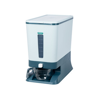 thùng đựng gạo thông minh 20kg gạo hokori bấm nút đo gạo 5339  nhựa việt nhật th79