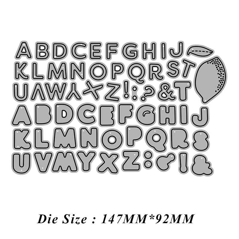 Khuôn Thép Cắt Hình 26 Chữ Cái Tiếng Anh 3931