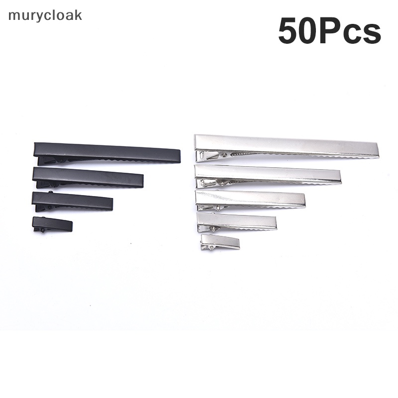 Set 50 Kẹp Cá Sấu Kim Loại Màu Bạc vn