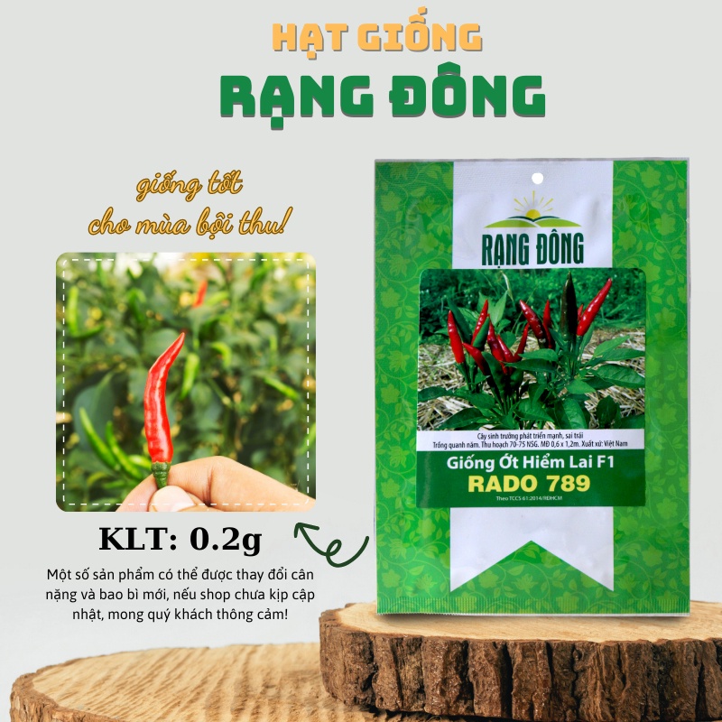 Hạt giống Ớt Hiểm siêu cay, siêu trái, trồng quanh năm