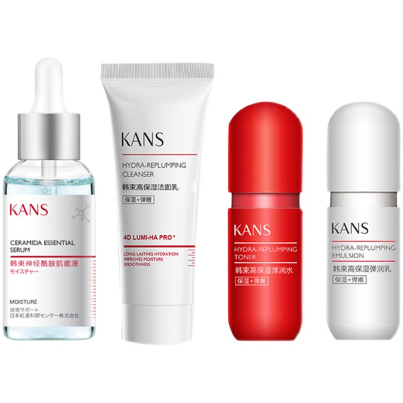 Kans Bộ Sản Phẩm Chăm Sóc Da Mềm Mịn ceramide Kèm Hộp Quà Tặng