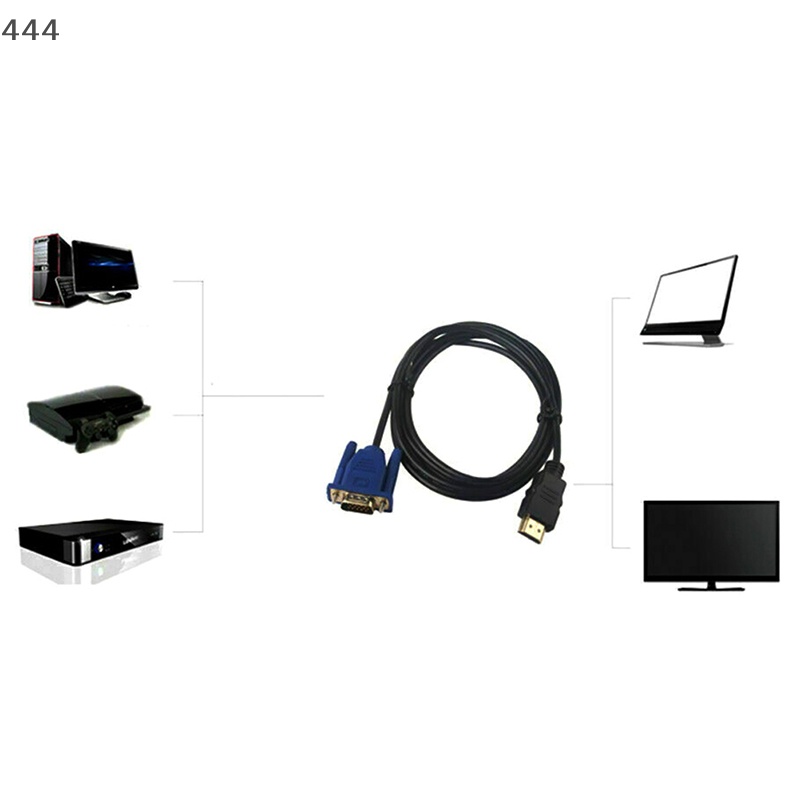 Cáp Chuyển Đổi hdmi Sang vga 444} Cho pc dvd 1080p hdtv 6ft M I