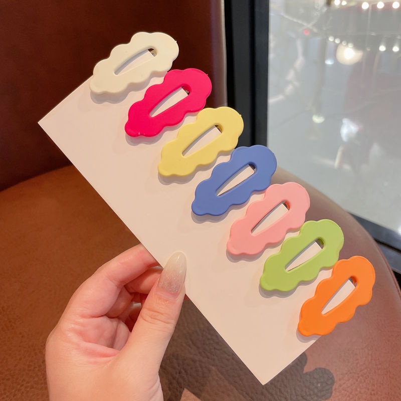 CheeseBunny Kẹp Tóc Mái Bằng Vải Màu Kẹo Ngọt Dễ Thương Cho Nữ