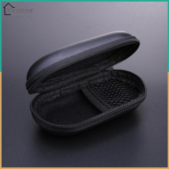 Yvone Túi Đựng Tai Nghe Dây Cáp Dữ Liệu Đa Năng Hình oval Có Khóa Kéo