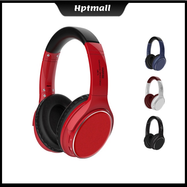 Bộ Tai Nghe Chụp Tai Không Dây vj901 Có Thể Gập Lại Gọn Nhẹ Hỗ Trợ Thẻ tf