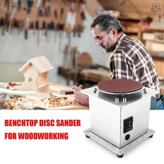 Mini Bench Disc Sander Electric Edge Sharpener 7 Variable Speed 20 Sanding Discs Self-adhesive DIY Benchtop Sanding Polishing Grinding Machine for Wood Plastic Metal