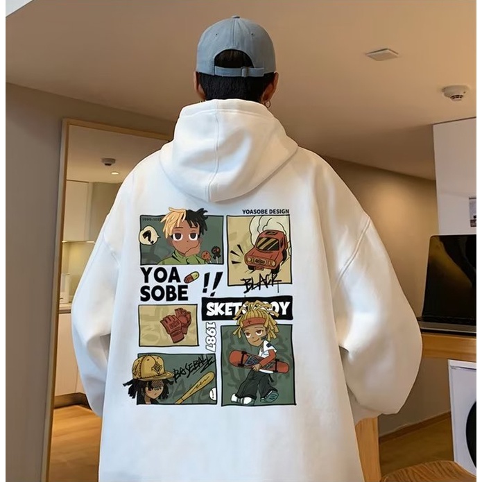 M-5XL Áo khoác áo hoodie sweater nỉ siêu rẻ phù hợp nam nữ rộng thoải mái 2024 NEW In Họa Tiết Hoạt Hình Phong Cách Mỹ Thời Trang Cho Nam Và Nữ