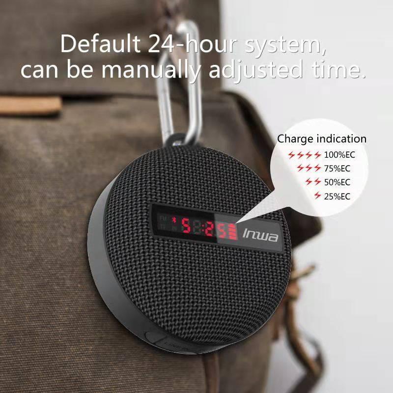 Màn hình LED Bluetooth không dây Inwa Loa xe đạp Ipx65 Vòi hoa sen chống nước Bass Woofer Đạp xe ngoài trời homelove