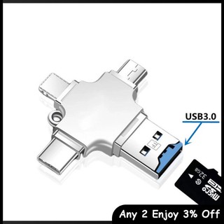 Đầu Đọc Thẻ Nhớ micro sd usb 3.0 4 Trong 1 iphone