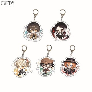 Móc khoá Cartoon Anime Bungo Stray Dogs Acrylic Double Sided Transparent móc khoá 2 mặt trong suốt