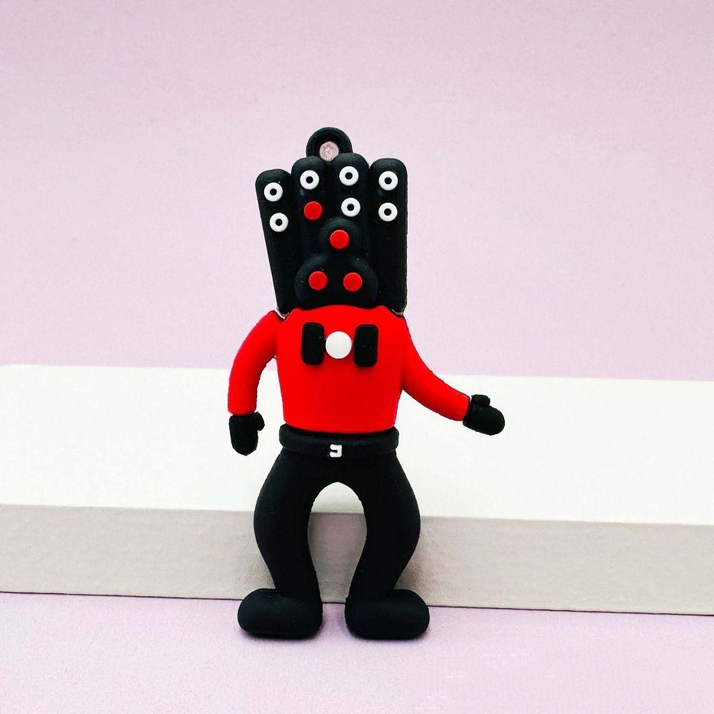 Aubrey skibidi bop keychians, tv man man skibidi toilet anime Có Móc Khóa Bằng pvc Cho Nam Và Nữ