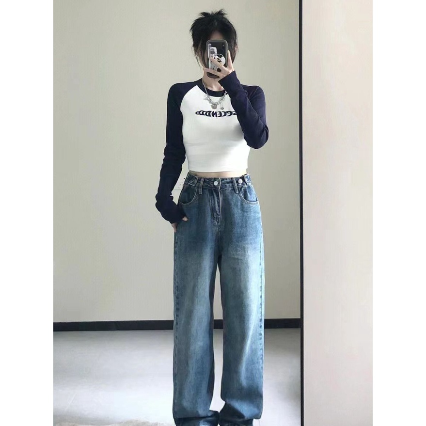 Áo Thun Dài Tay Cổ Tròn In Hình Cô Gái Gợi Cảm Hàn Quốc Cho Nữ Áo phông Nữ NZ-TX-579