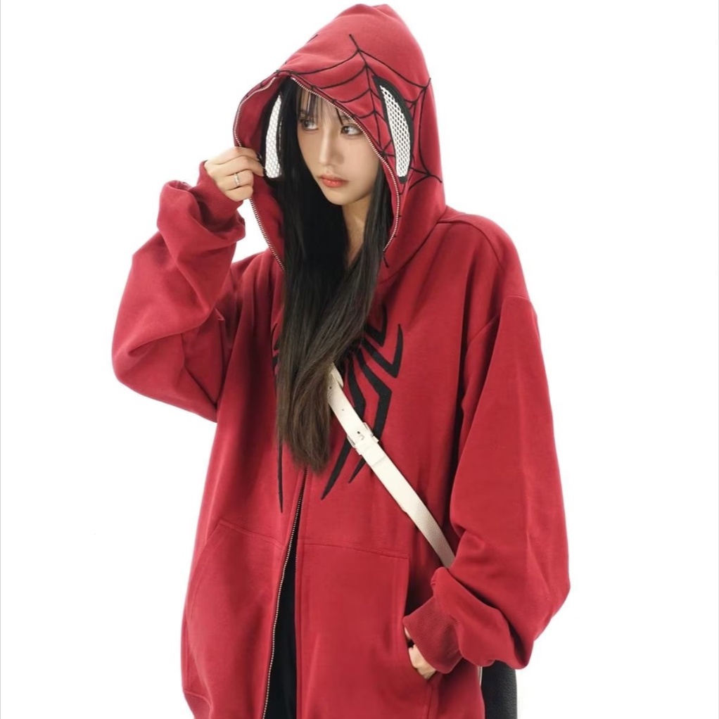 Áo Hoodie Người Nhện Nam Nữ Thêu Hình Người Nhện big size Chất Lượng Cao Cho Nam Nữ hoodie zip áo hoodie nam nữ form rộng