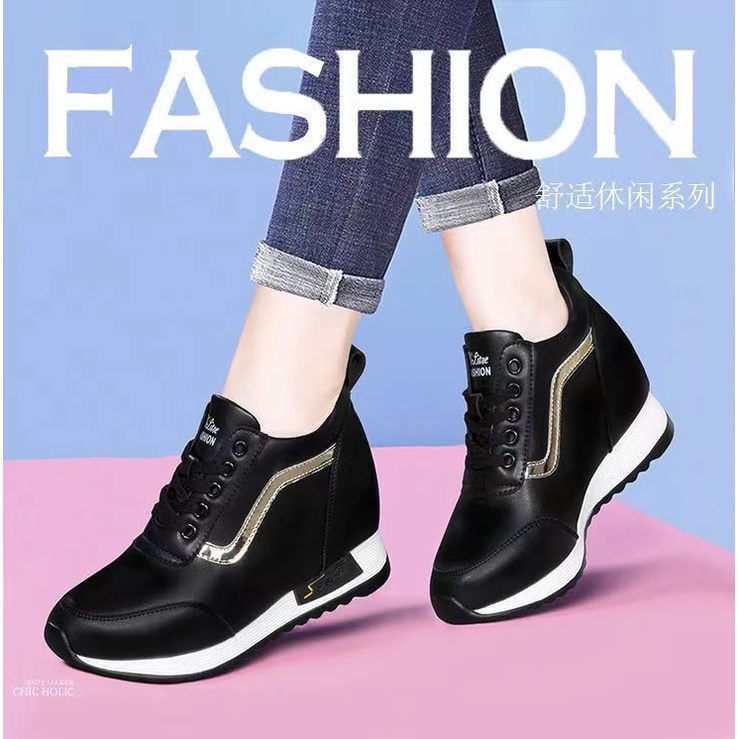 Giày Thể Thao Đế Dày Tăng Chiều Cao Thời Trang Mới Cho Nữ