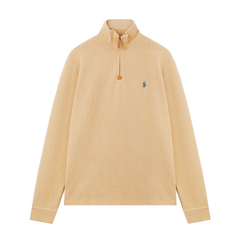 R-a55lph- lauren-small Áo hoodie Nửa Khóa Kéo Nửa Thêu Hình Ngựa Tiêu Chuẩn Cho Nam Và Nữ