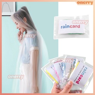 10 chiếc thẻ áo mưa di động dùng một lần áo mưa toàn thân che mưa dày kích thước người lớn onerryvn onerryvn