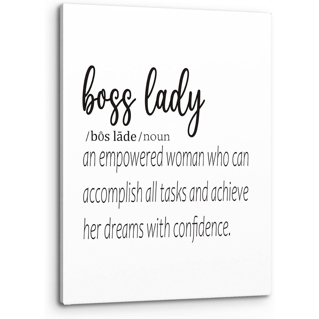 Boss Lady Nghệ Thuật Treo Tường Động Lực Boss Lady Định Nghĩa In Khung Tranh Canvas Tác Phẩm Nghệ Th