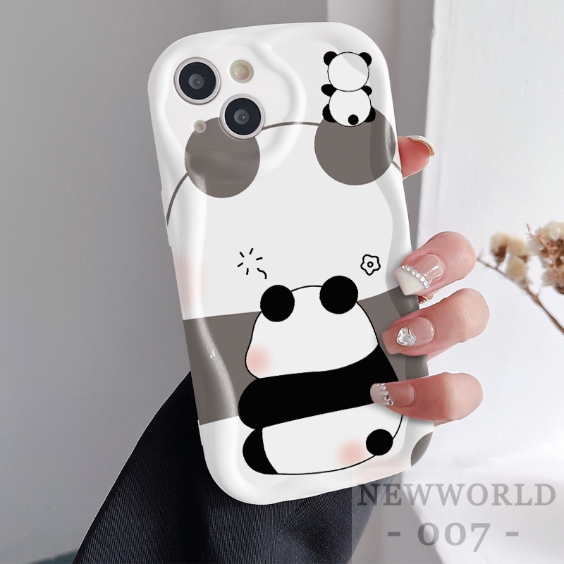 Ốp Điện Thoại Họa Tiết Gấu Trúc Hoạt Hình Dễ Thương Cho iphone 14 13 12 11 pro x xs max 6 6s 7 8 plus ny71