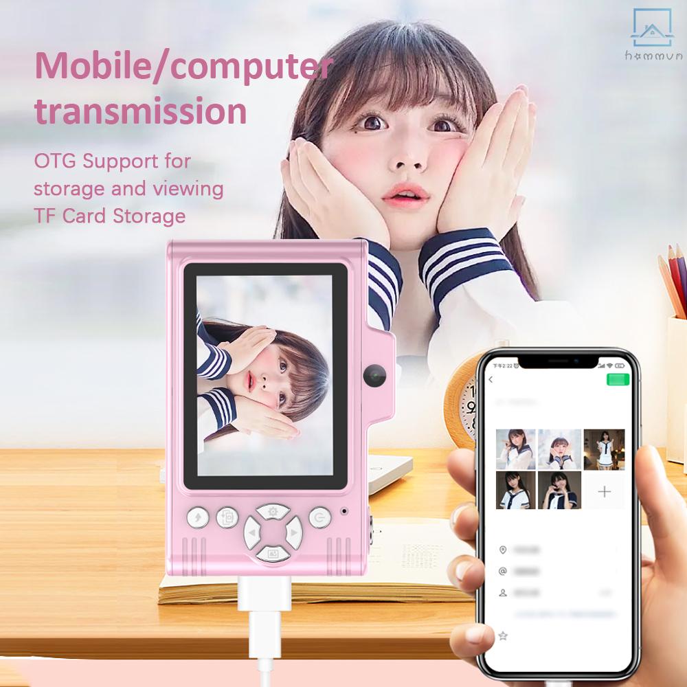 Camera mini 1080p 48mp 8X Hỗ Trợ Thẻ Nhớ tf 32gb tf Màn Hình 2.8-inch tft Cho Bé