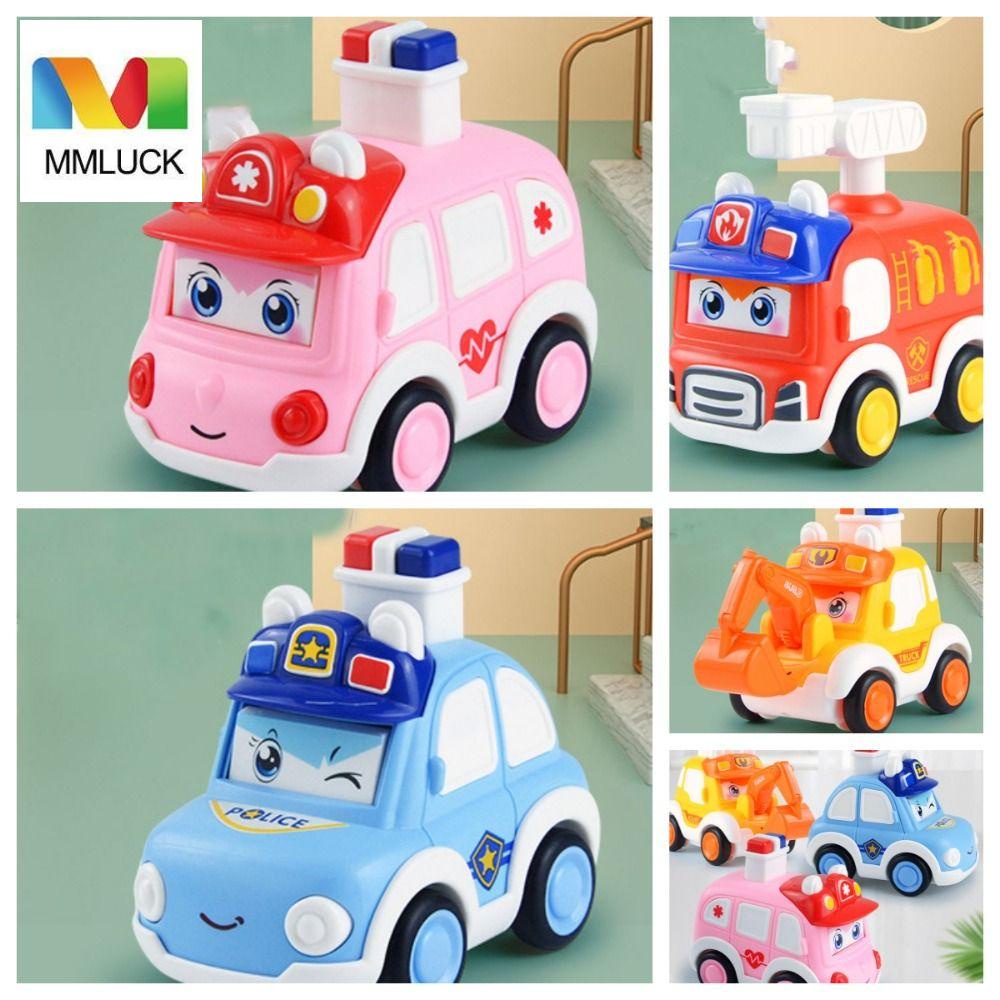 Mmluck Xe Đẩy Và Đi Xe Cảnh Sát, Đồ Chơi Dạng Nhấn Và Đi Xe Cứu Hỏa mini Giáo Dục Cho Trẻ Em / Trẻ Em