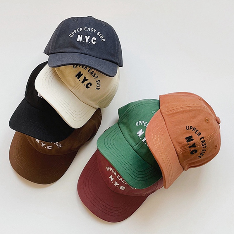 Mũ Lưỡi Trai Thêu Chữ nyc Thời Trang Xuân Hè Cho Bé