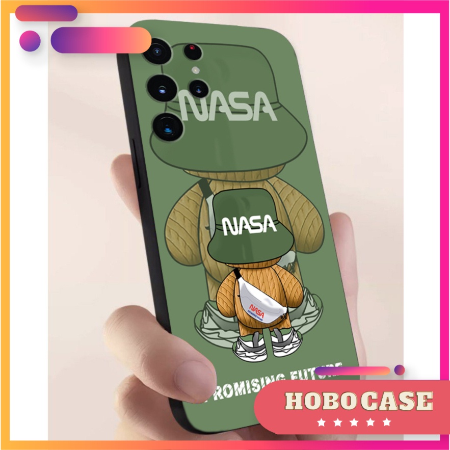 Ốp lưng Samsung Galaxy S22 Ultra, S23 Ultra cạnh viền vuông, có bảo vệ camera in hình NASA