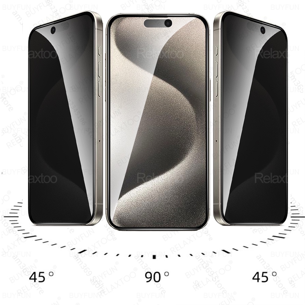 2Pcs Privacy Tempered Glass For iPhone 15 Pro Max Anti-Spy Screen Protector iPhone15 Plus iPhone15Pro 15Pro 15Plus ProMax Glass