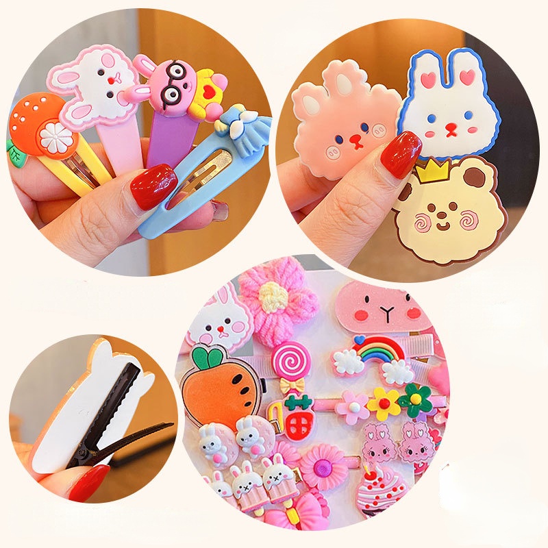 Set 14 Kẹp Tóc Hoạt Hình Dễ Thương Cho Bé Gái jp6