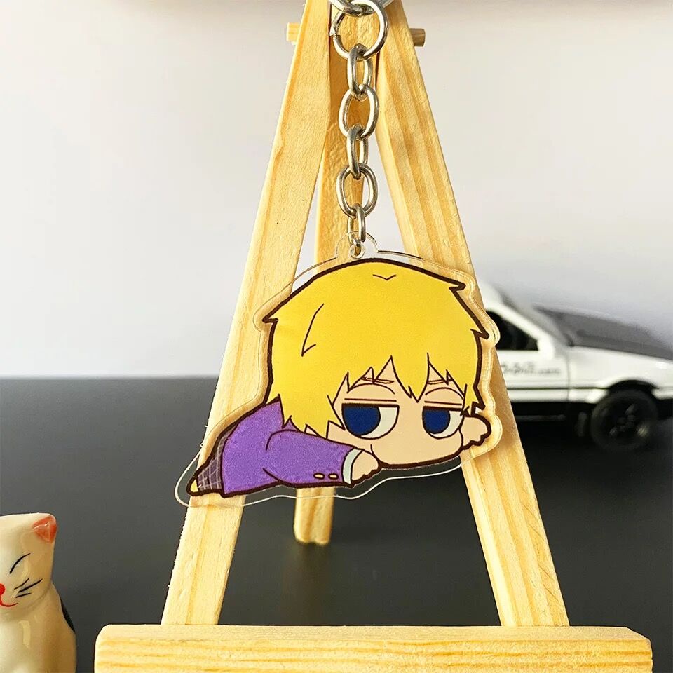 Móc khoá Mobu Saiko Hyaku Mob Psycho 100 Acrylic Keychain Shigeo Kageyama Phụ Kiện Trang Trí Balo Túi xách