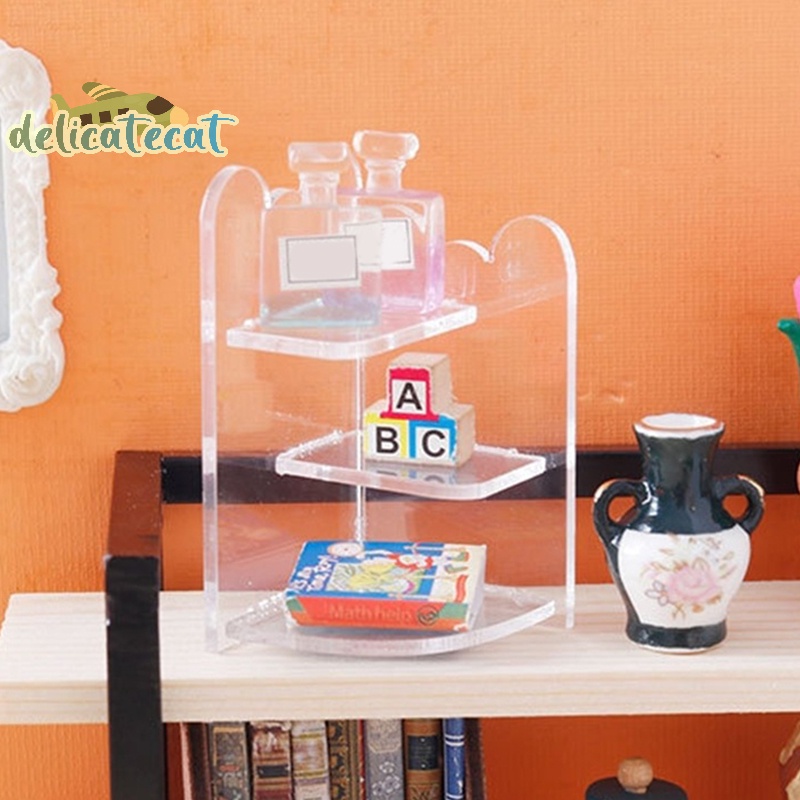 Kệ Trưng Bày Mô Hình Đồ Chơi Bằng acrylic Cho Nhà Búp Bê 1: 12