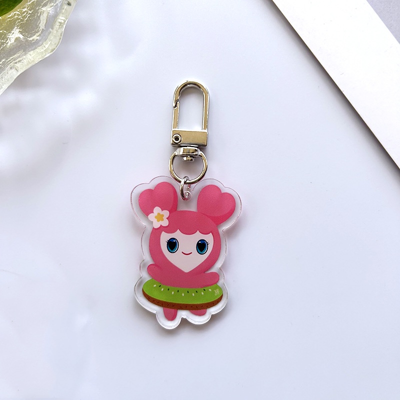 Móc Khóa Hai Mặt Bằng acrylic Phong Cách popup Nhật Bản 2023