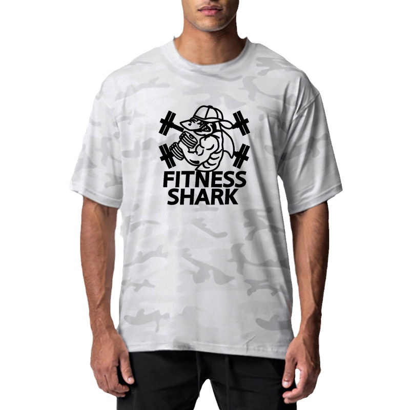 Áo Thun Thể Thao Tay Ngắn Phối Lưới Cỡ Lớn Thời Trang Mới Cho Nam