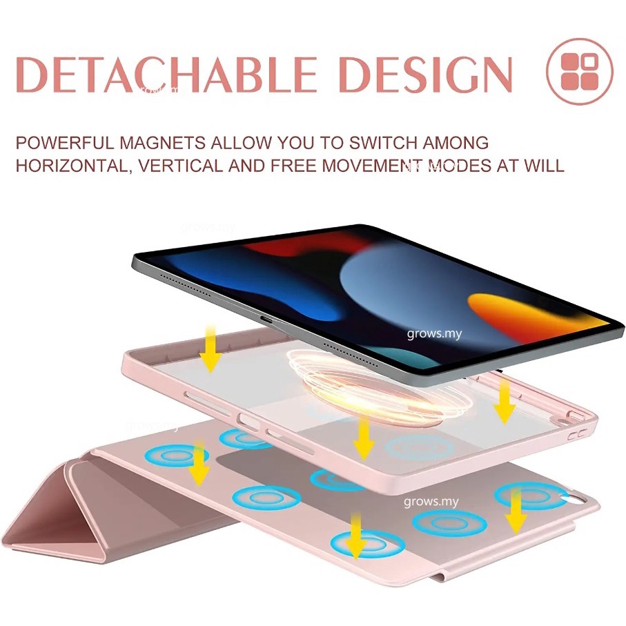 Bao Da Máy Tính Bảng Bảo Vệ 360 Độ Cho redmi pad 10.61 "2022° Bao Da Máy Tính Bảng Kèm Móc Xỏ Ngón Nam Châm Cho xiaomi 6 pro 11 "2023 mi pad 5 pro Ốp