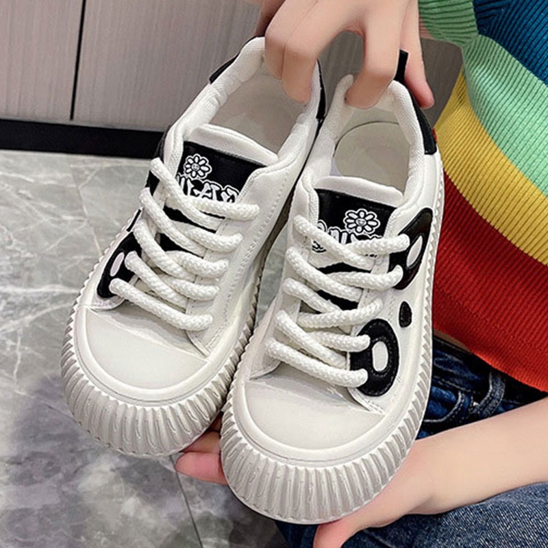 GUDETU❤Giày Thể Thao Đế Dày Phối Màu Dễ Thương Thời Trang Cho Nữ