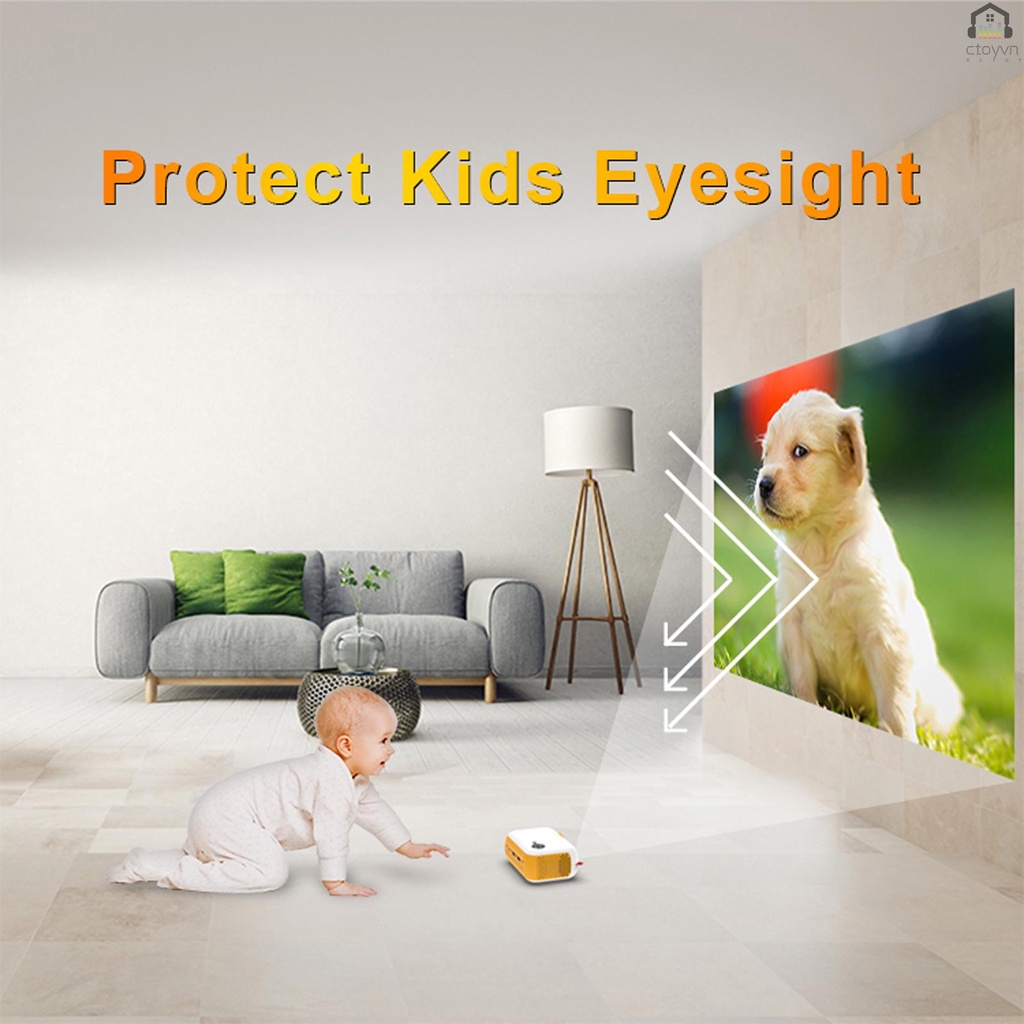 Máy Chiếu a10 mini lcd 1080p Hỗ Trợ Thẻ hd in av usb tf Và Điều Khiển Âm Thanh 3.5mm