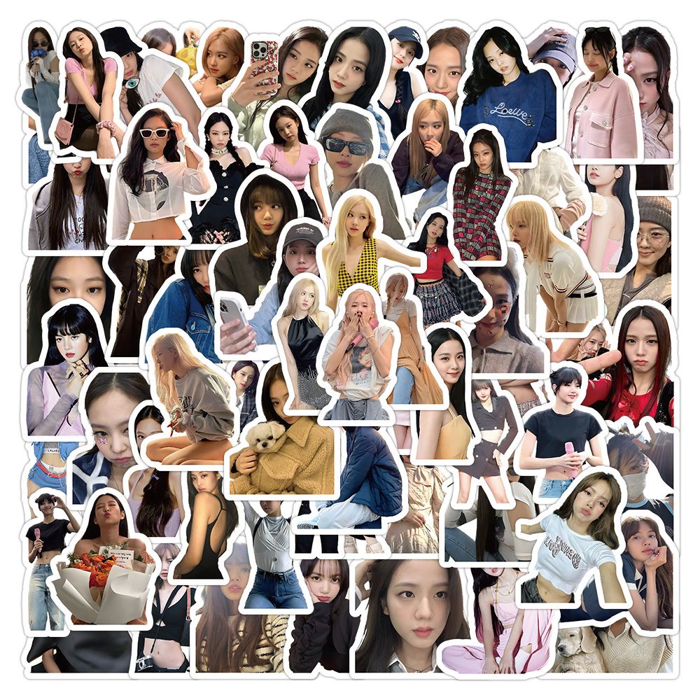 Set 100 Sticker kpop girl group BLACKPINK Hình Dán Để trang trí diy vỏ điện thoại di động / máy tính xách tay / mũ bảo hiểm / vali