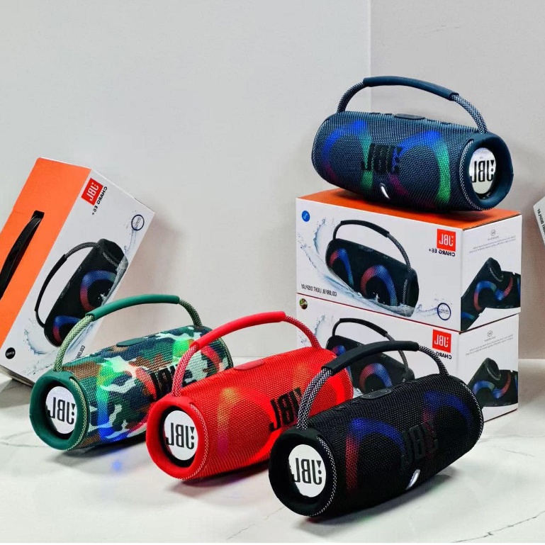 Loa bluetooth JBL BoomBox E6 Pro phiên bản mới độ đèn led cùng âm thanh bass căng công suất 10w pin trâu TECHZONE MALL