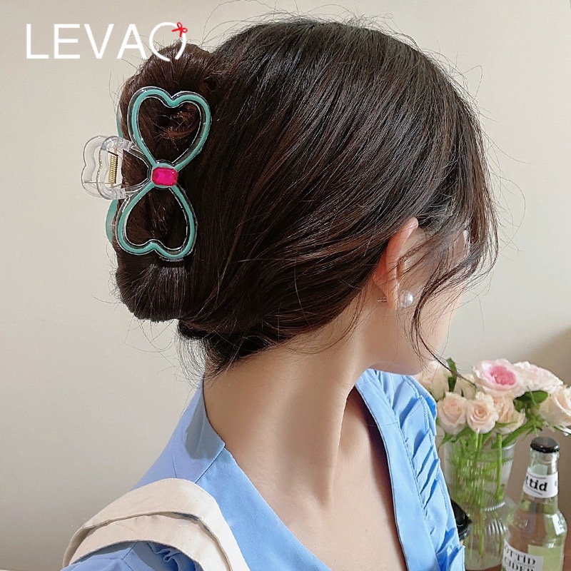 Kẹp Tóc Nơ Đính Đá 9.5cm